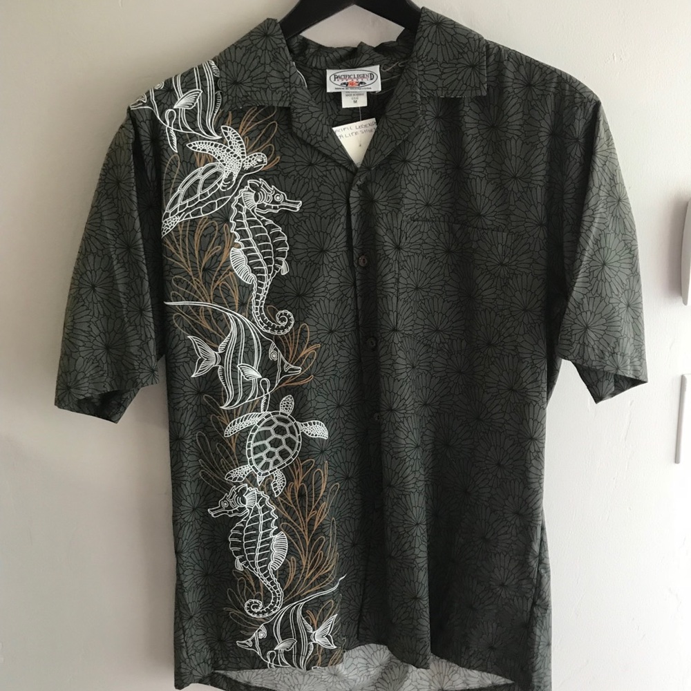 Men’s Button Down Sea Life Shirt